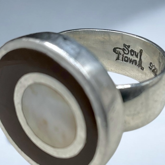 🌺 Soul Flower Sterling Silver Inlay Ring - Picture 10 of 12